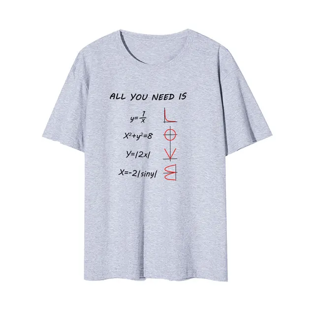 All You Need Is Love Cotton T shirts Grey - Shop at LoveMi