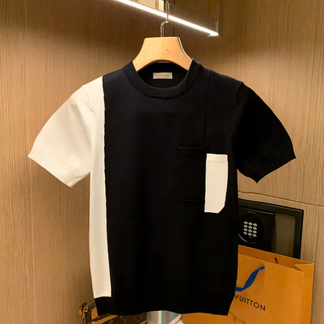 European And American Simple And Lightweight Cool Sweater Black Gold With Pockets - Shop at LoveMi
