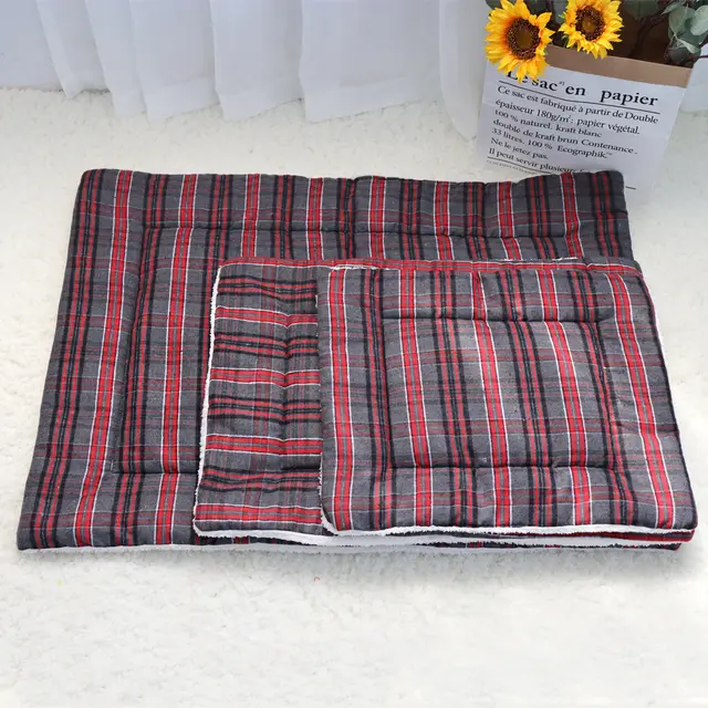 Cotton Pet Cushion Soft Dog Bed Red - Shop at LoveMi
