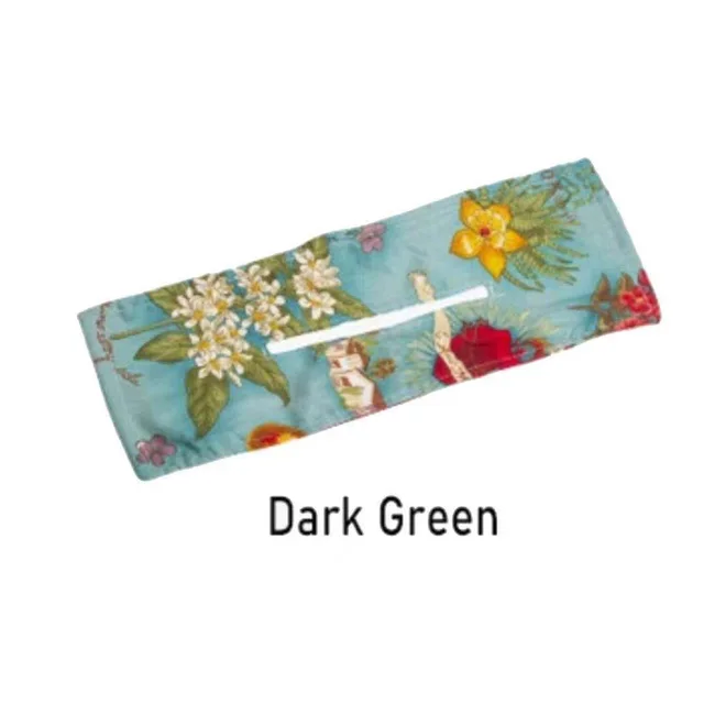 Leopard Knotted Wire Hair Curler Print Wire Headband Print Hairpin Dark Green Flowers - Shop at LoveMi