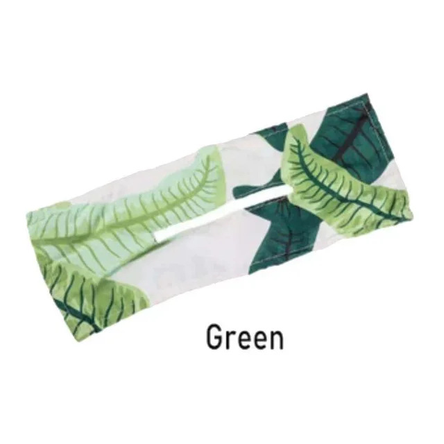 Leopard Knotted Wire Hair Curler Print Wire Headband Print Hairpin Green Flowers - Shop at LoveMi