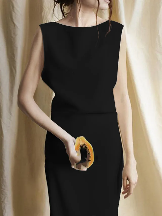 Light Wedding Dress, Satin,Slim And Thin, Bridal Halter Evening Dress Black - Shop at LoveMi