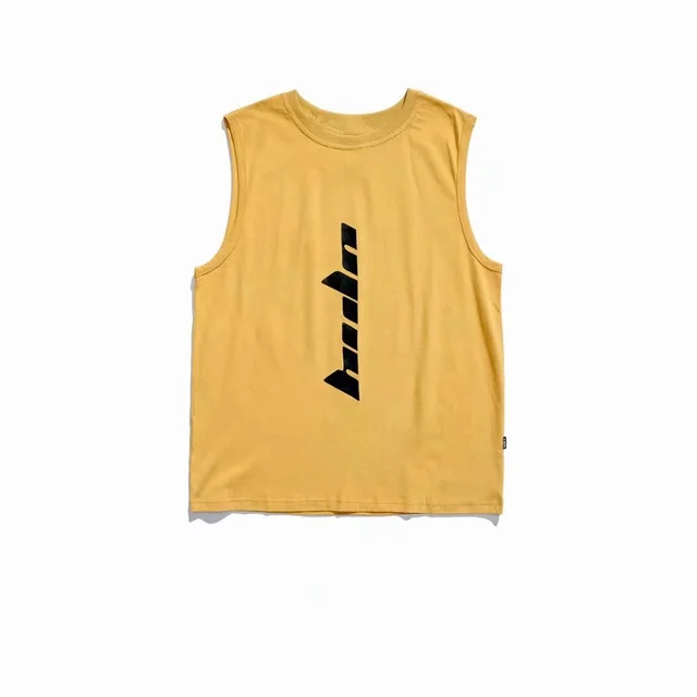 Hip hop Basketball Vest Men's Waistcoat Loose Personality Trend Sports Casual Sleeveless Shirt Yellow - Shop at LoveMi