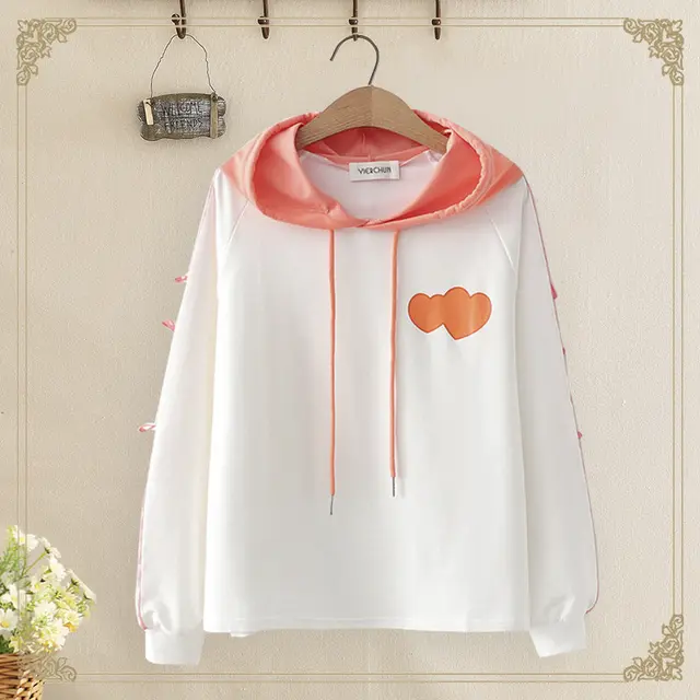 High School Junior High School Students Spring And Autumn College Style Girl Sweater Orange - Shop at LoveMi