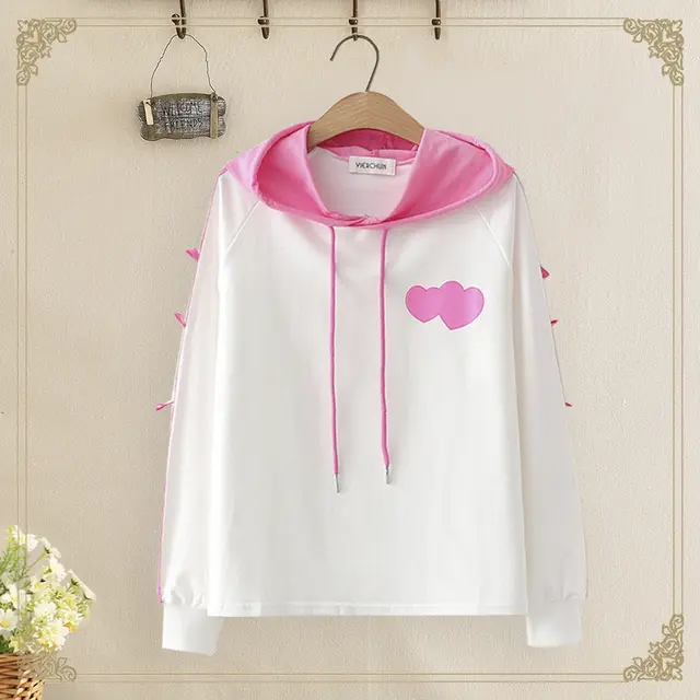 High School Junior High School Students Spring And Autumn College Style Girl Sweater Pink - Shop at LoveMi