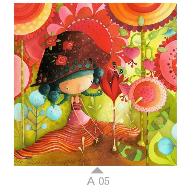 Ever Moment Diamond Painting Embroidery Cartoon Girl Picture Paint By Diamond Wall Decoration Full Square Resin Drill A05 - Shop at LoveMi