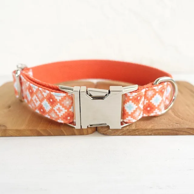 Cute Double layer Bowknot Dog Ring Drawstring Orange Single Collar - Shop at LoveMi