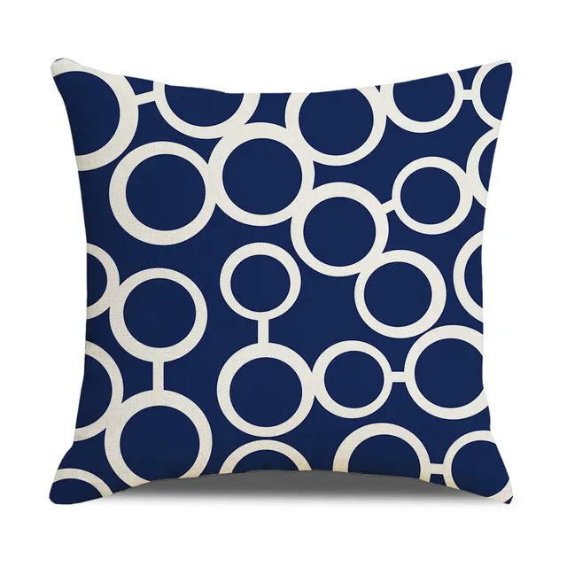 Cross border Pillowcase Simple GeometryHot Sale Linen Pillowcase Sofa Pillow Household Items 10Style - Shop at LoveMi