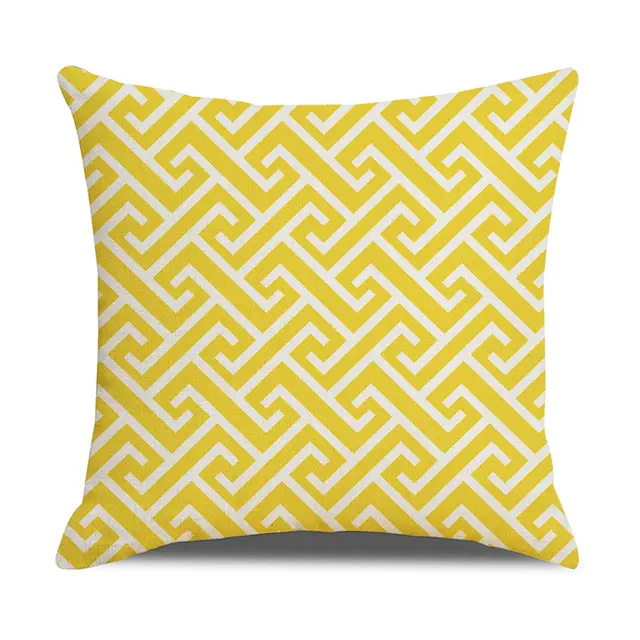 Cross border Pillowcase Simple GeometryHot Sale Linen Pillowcase Sofa Pillow Household Items 22Style - Shop at LoveMi
