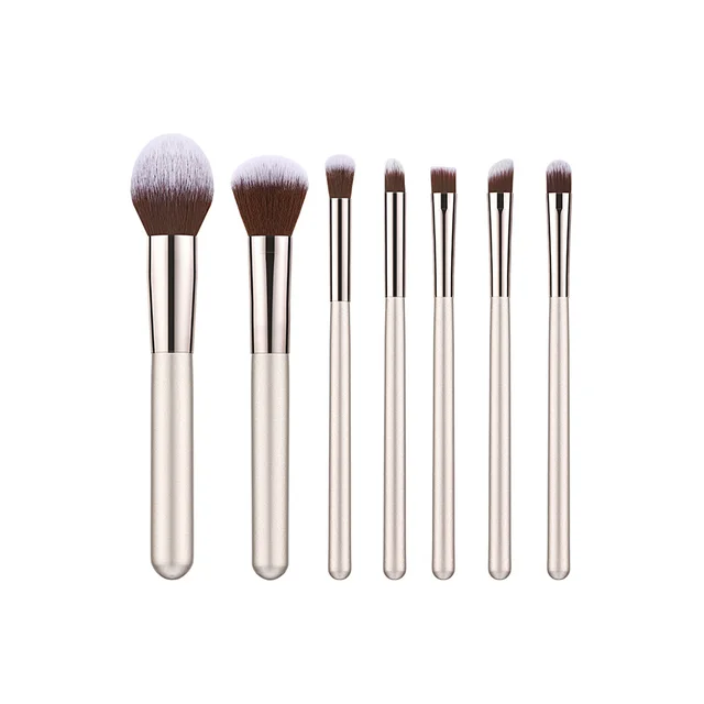 Wooden Handle Makeup Brush Champagne Gold 1 Style - Shop at LoveMi