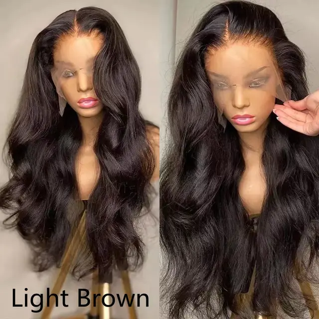 Wig European And American Lace Wigs Chemical Fiber Headgear Front Lace Long Roll Light Brown - Shop at LoveMi