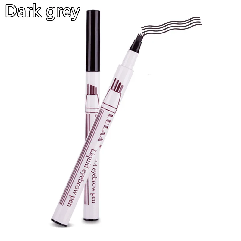 Waterproof Four-claw Eyebrow Pencil 3 Color Makeup - Dark Grey