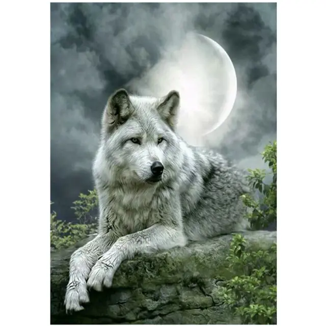 Diamond Painting Animal Fox Leaf Diamond Embroidery Kit Mosaic Round - Shop at LoveMi