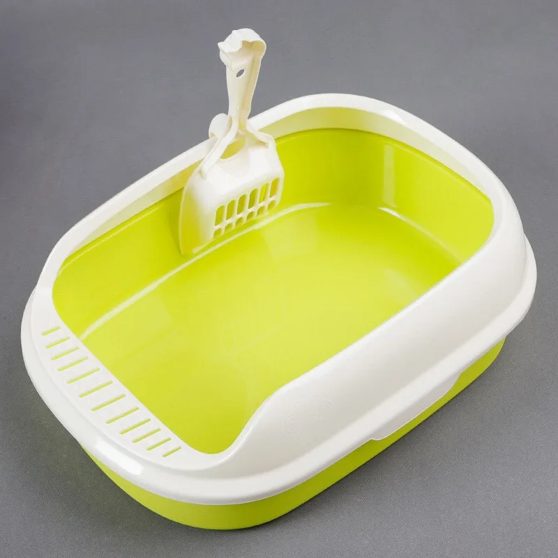 Pet Cat Litter Box With Shovel High side Polyester Cat Litter Box Yellow - Shop at LoveMi