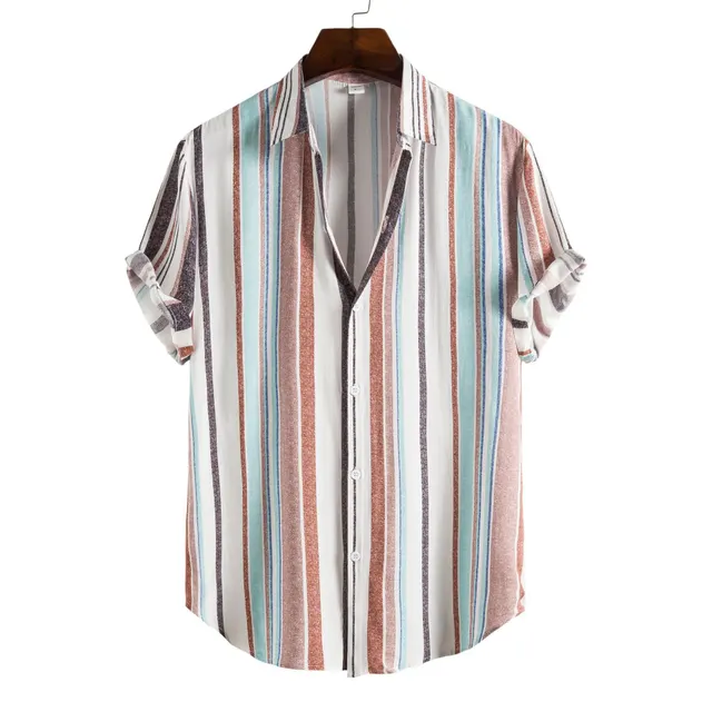 Shirt Printing Casual Men's Short Sleeve Flower - Shop at LoveMi