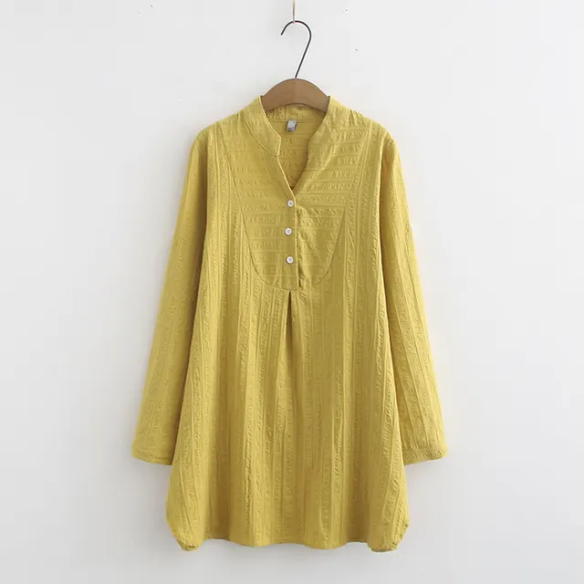 Plus Size Womens Plus Size Mm200 Kg Autumn Ladies Loose Yellow - Shop at LoveMi