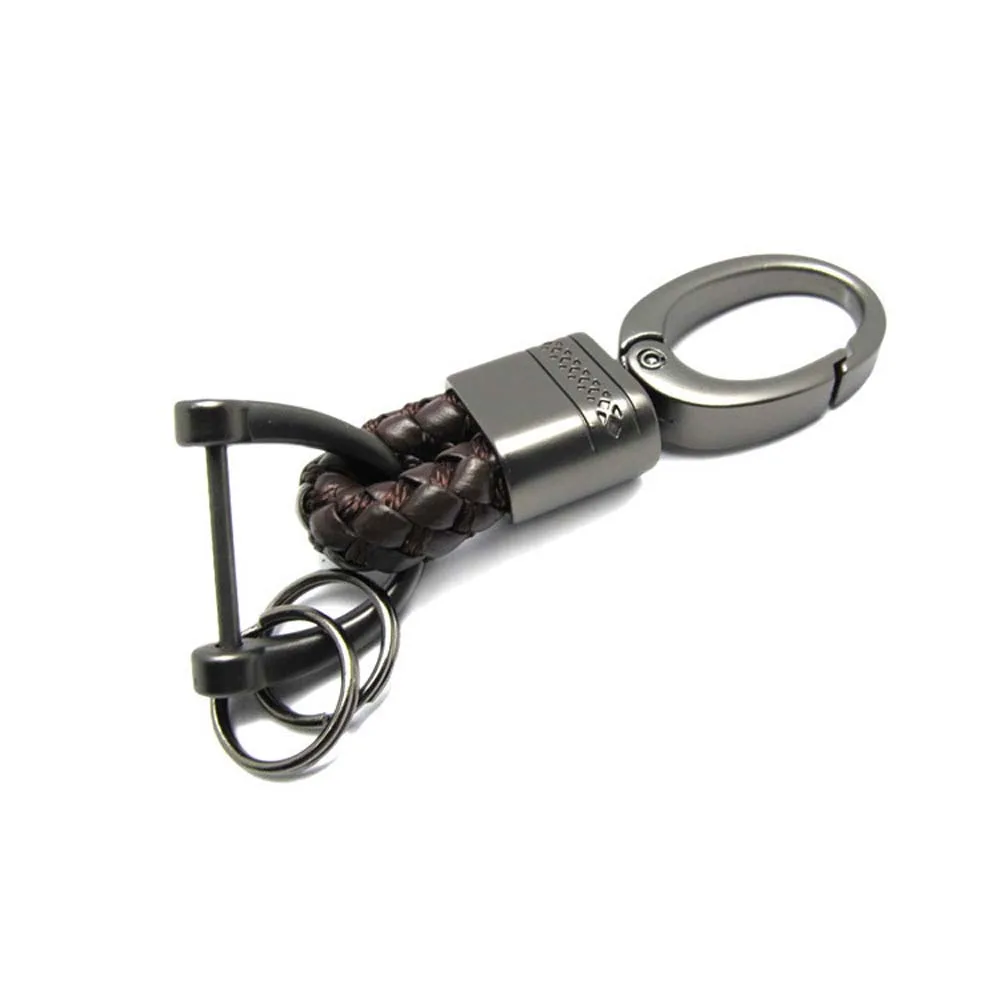 Metal Keychain Creative New Braided Rope Car Key Keychain Coffee - Shop at LoveMi
