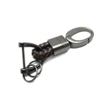 Metal Keychain Creative New Braided Rope Car Key Keychain - Coffee