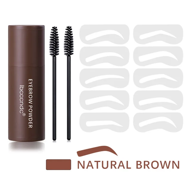Eyebrow Mold Set Makeup Powder Natural Brown - Shop at LoveMi