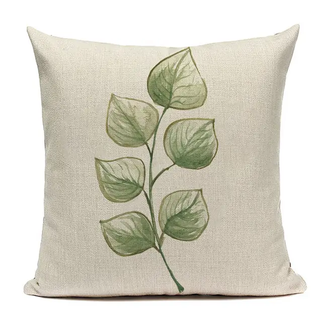 Leaf Hugging Pillow Case Sofa Cushion Napping Pillow Lumbar Cushion Cover Pillow Case Seat Pillow Cover - Shop at LoveMi