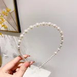 Sen Simple Pearl Thin Headband Hair Accessories Headband - O