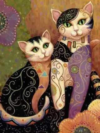 Full Diamond Painting, Diamond Embroidery Cat Painting, Animal, Cross Stitch, Diamond Mosaic, Embroidery - Style6