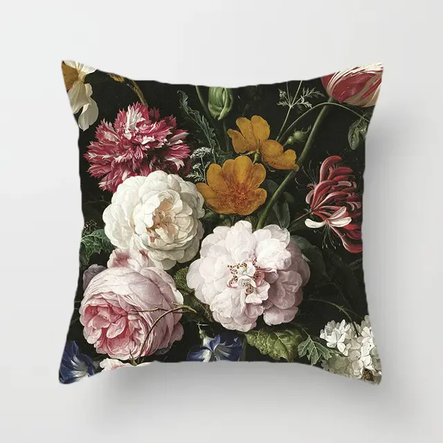 Nordic Minimalist Corolla Red Rose Hot selling Decorative Living Room Sofa Peach Skin Pillowcase - Shop at LoveMi