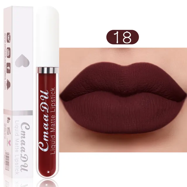 Matte Non stick Cup Waterproof Long lasting Lip Gloss P - Shop at LoveMi