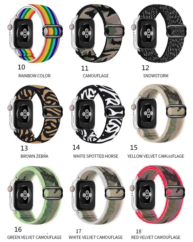 Watch23456SE Generation Nylon Strap, Stretch Woven Strap 14Style - Shop at LoveMi