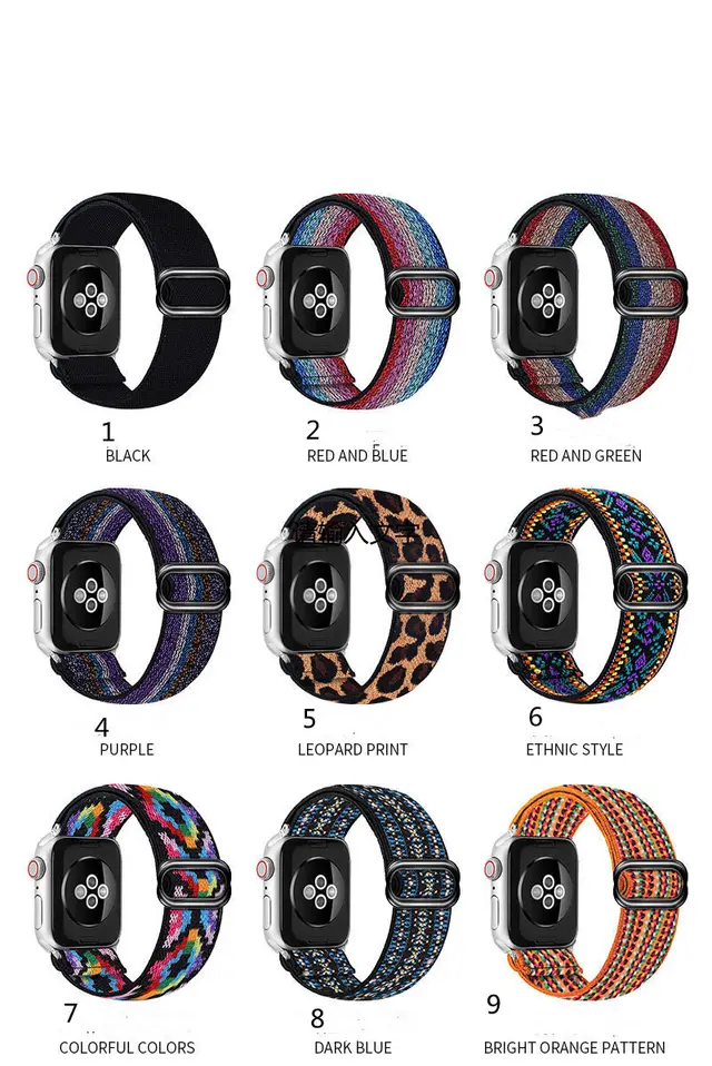 Watch23456SE Generation Nylon Strap, Stretch Woven Strap 7Style - Shop at LoveMi