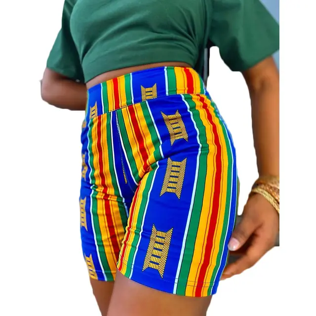 Sexy Women's Solid Color Print Shorts Blue - Shop at LoveMi