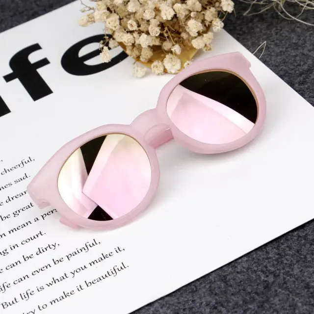 Frosted Candy Color Tablet Baby Sunglasses Pink - Shop at LoveMi