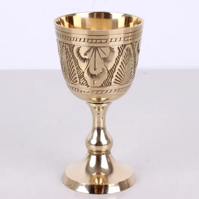 Red Wine Glass, Goblet, Solid Copper Wineware, Wine Vessel Gold - Shop at LoveMi