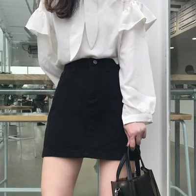 Design Pleated Embroidered Floral Skirt Women Black - Shop at LoveMi