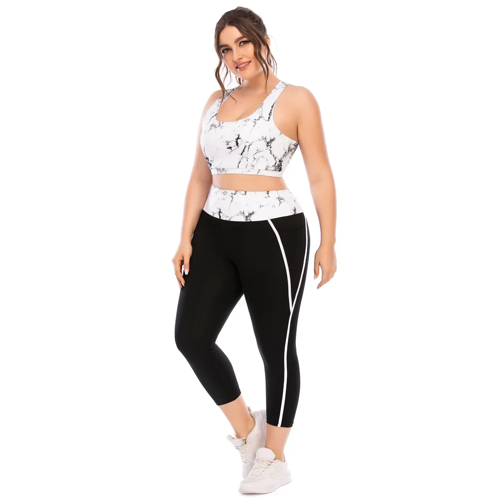 Workout Clothing Suit Plus Size Yoga Clothing Leggings Set Xl - Shop at LoveMi