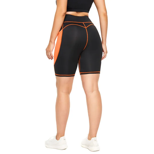 High Waist Hip Peach Pants Women's Running Fitness Five point Pants Black - Shop at LoveMi