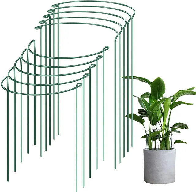 Support Frame Plant Support Rod Green Garden Plant Support Ring Plant Stand 1Pcs - Shop at LoveMi