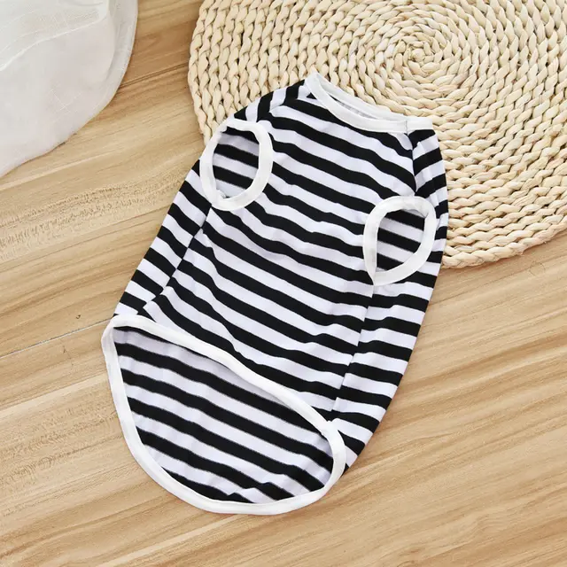Pet Clothes Spring And Summer Thin Dog Vest Teddy Bichon Black B - Shop at LoveMi