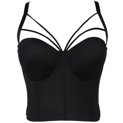 Triangle Camisole Women's Shaping Corset Cotton Underwear Black - Shop at LoveMi