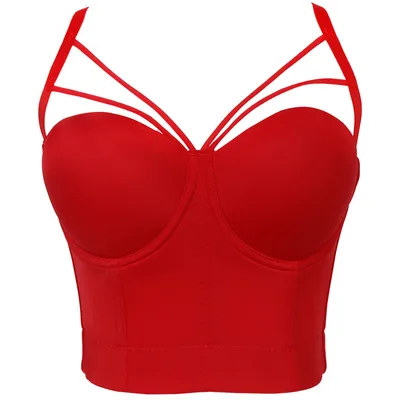 Triangle Camisole Women's Shaping Corset Cotton Underwear Red - Shop at LoveMi
