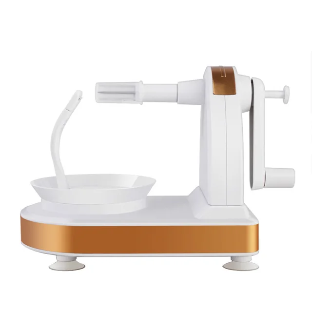 Multifunctional Rotary Manual Fruit Peeler Slicer White - Shop at LoveMi