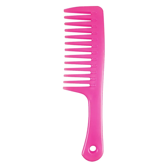 Long Hair Straight Hair Curly Hair Anti knotted Static Hair Curling Comb Pink - Shop at LoveMi