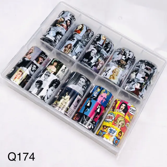 Nail Butterfly Laser Star Transfer Paper Diy European And American Nail Star Transfer Paper Sticker 27Models - Shop at LoveMi