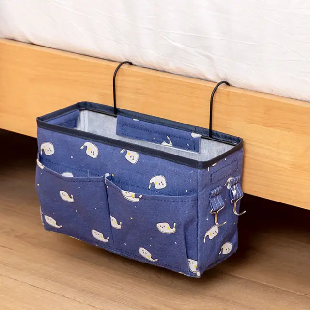 Cloth Art Storage Storage Hanging Bag Storage Bag Home Bedroom Hanging Basket Navy Blue - Shop at LoveMi