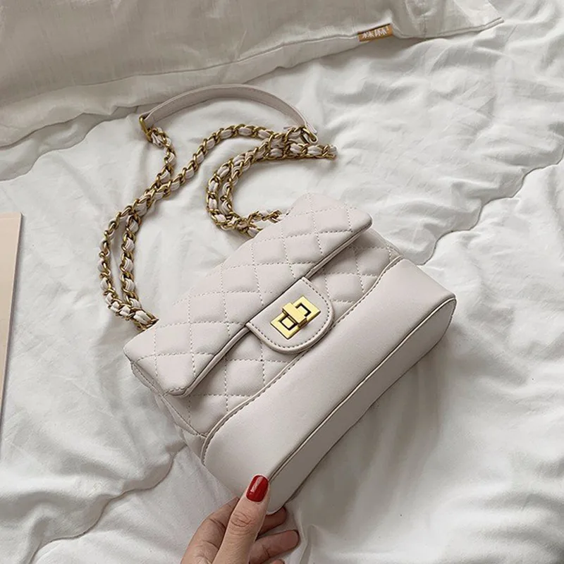 Messenger Bag Female Student Korean Version Wild Summer Small Fashion Simple One Shoulder White - Shop at LoveMi
