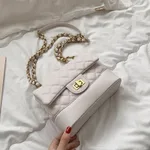 Messenger Bag Female Student Korean Version Wild Summer Small Fashion Simple One Shoulder - White