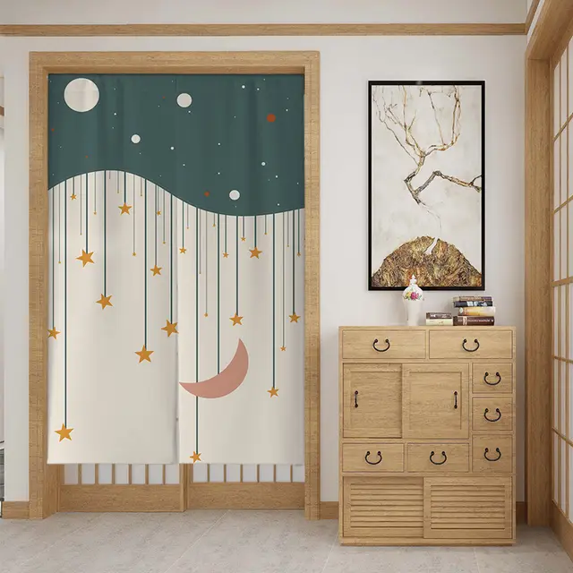 Custom Fabric Door Curtain Partition Curtain Style6 - Shop at LoveMi