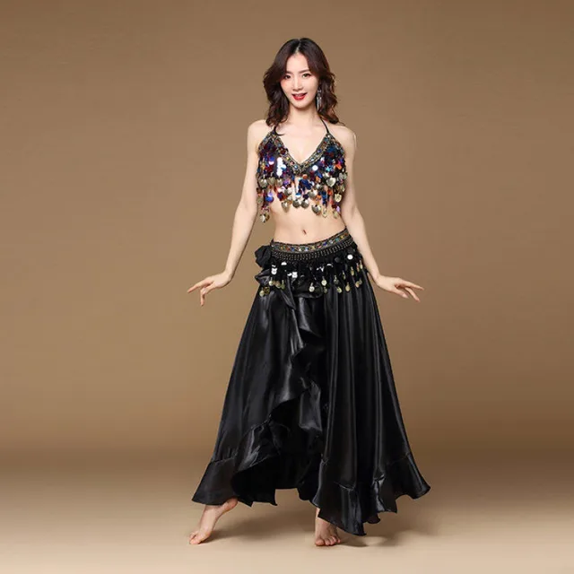 Belly Dance Sexy Performance New Indian Annual Meeting Stage Performance Costume Black - Shop at LoveMi