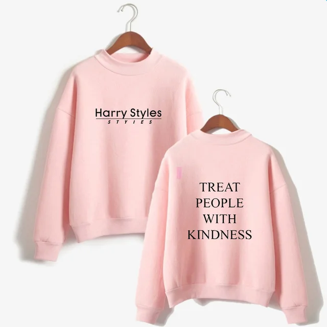 Casual High neck Long sleeved Sweater 1Pink - Shop at LoveMi