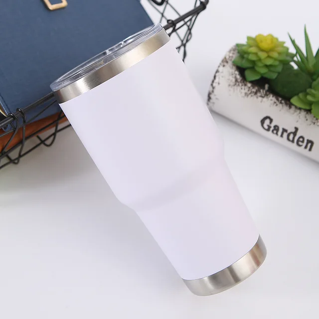304 Stainless Steel Outdoor Large capacity Vacuum Flask White - Shop at LoveMi